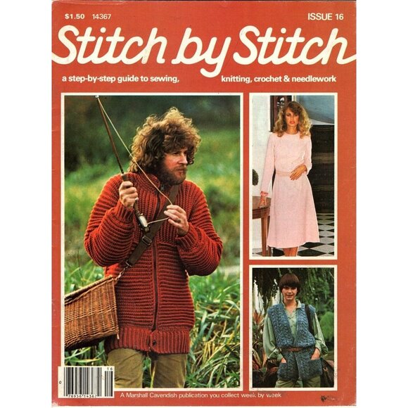 Stitch by Stitch Magazine Issue 16 1982 Guide to Sewing, Knitting and Crochet - Picture 1 of 1